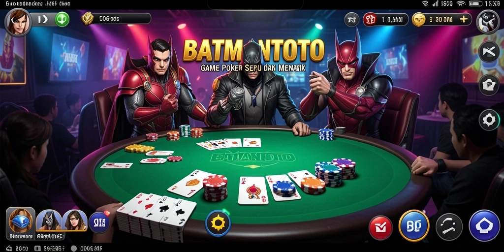 Screenshot <strong>BATMANTOTO</strong> yang menampilkan gameplay Poker yang seru dan interaktif.