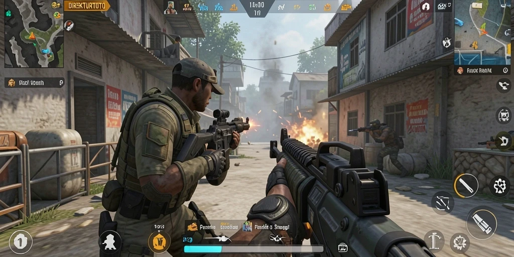 Gameplay menegangkan dalam aksi tembak-menembak di DIREKTURTOTO.