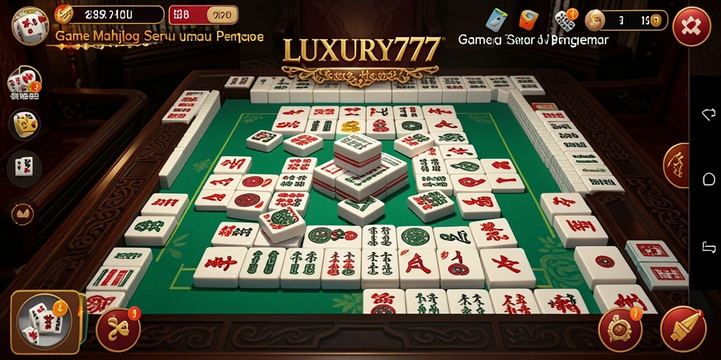 Gameplay menarik Mahjong di LUXURY777 yang menantang.