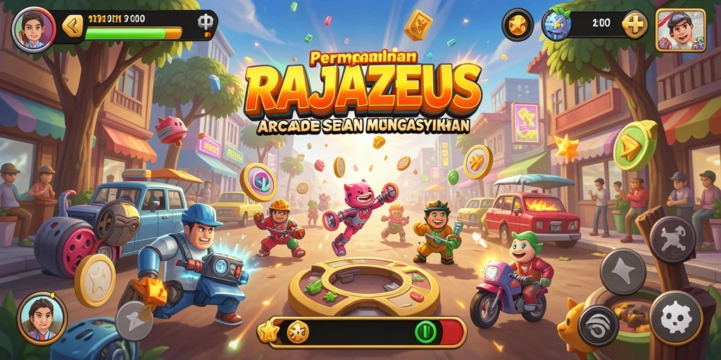 Tampilan menarik dari gameplay RAJAZEUS yang mengasyikkan.