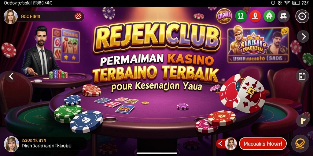 Screenshot gameplay REJEKICLUB menampilkan momen mendebarkan saat bermain Kasino.