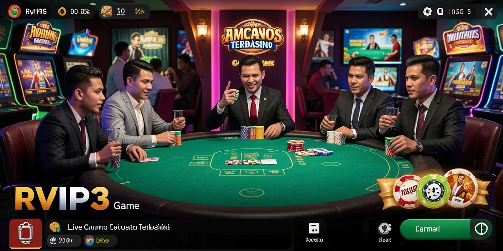Tampilan gameplay Live Casino yang mendebarkan dan interaktif.