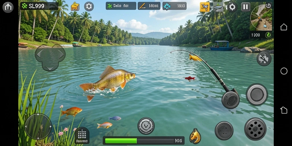 Tangkapan ikan yang mengasyikkan di SL999 dengan grafis menawan.