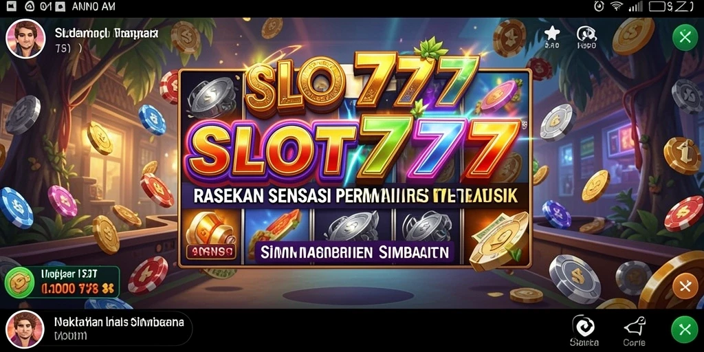 Tampilan gameplay menarik dari SLOT777 yang seru dan interaktif.